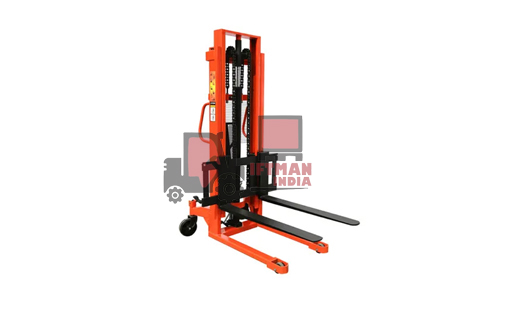 Wide Straddle Leg Manual Hydraulic Hand Stacker